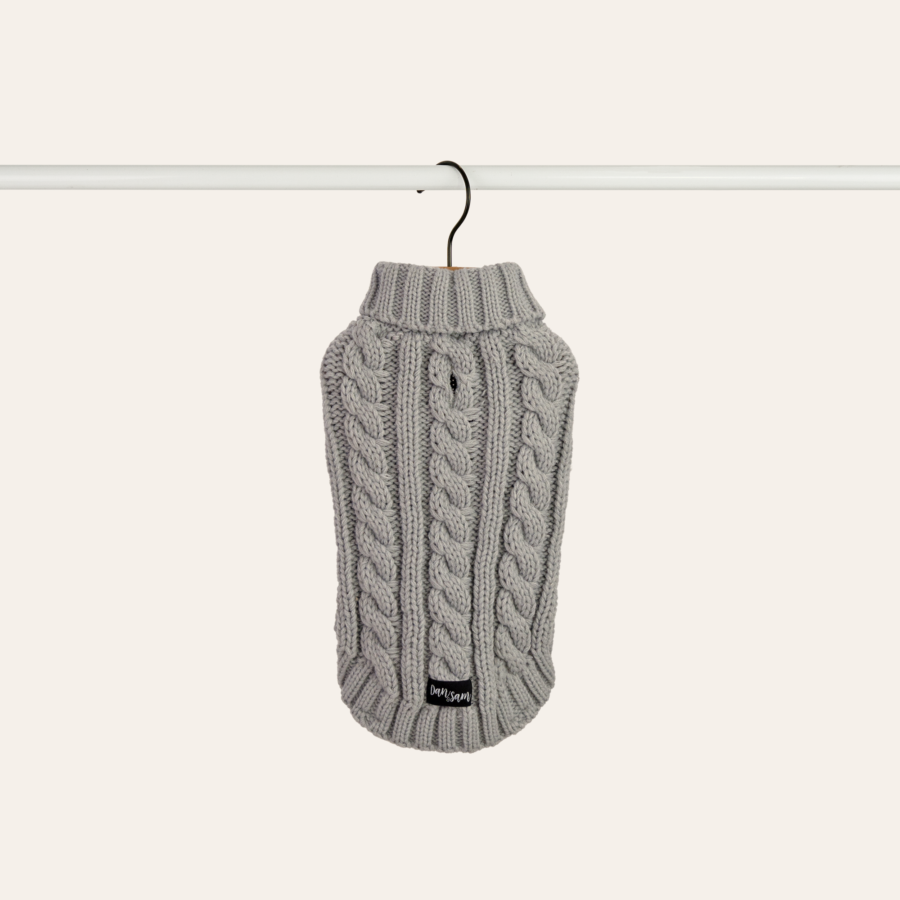 DAN & SAM CLOUD GREY KNITTED SWEATER