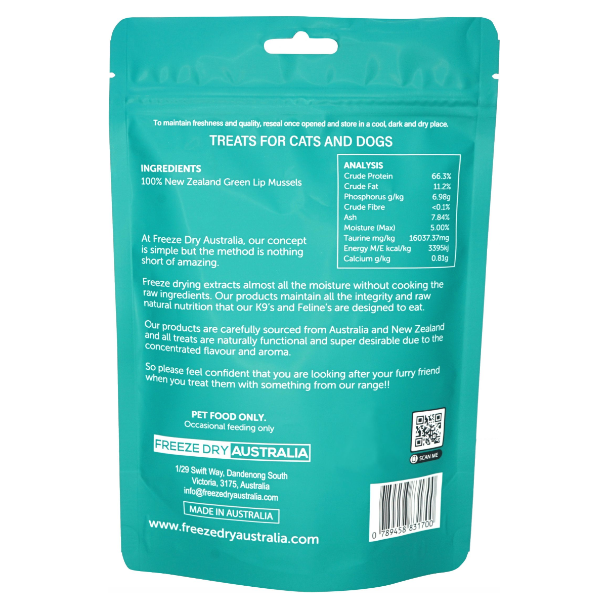 FREEZE DRIED GREEN LIP MUSSELS