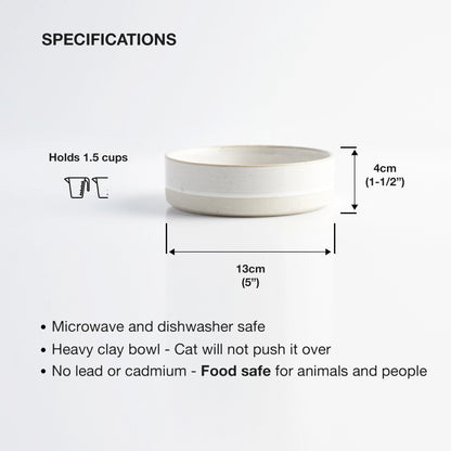 ANIMALS IN CHARGE CAT FOOD BOWL