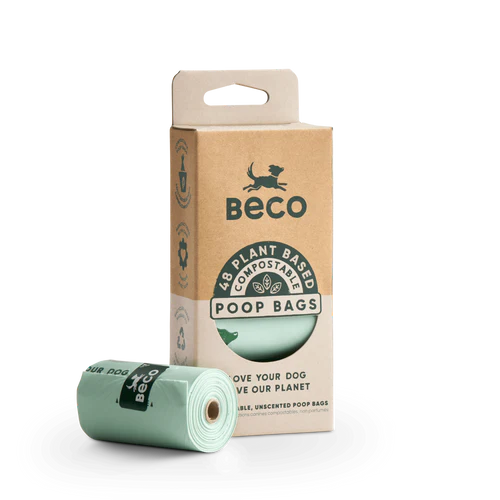 BECO UNSCENTED COMPOSTABLE POOP BAG ROLLS