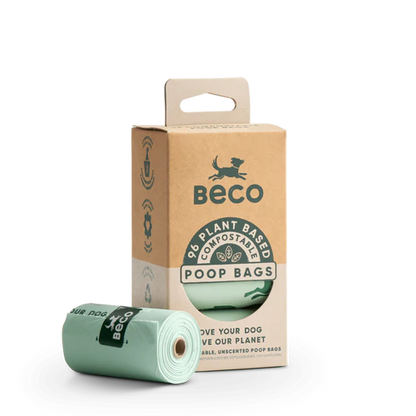 BECO UNSCENTED COMPOSTABLE POOP BAG ROLLS