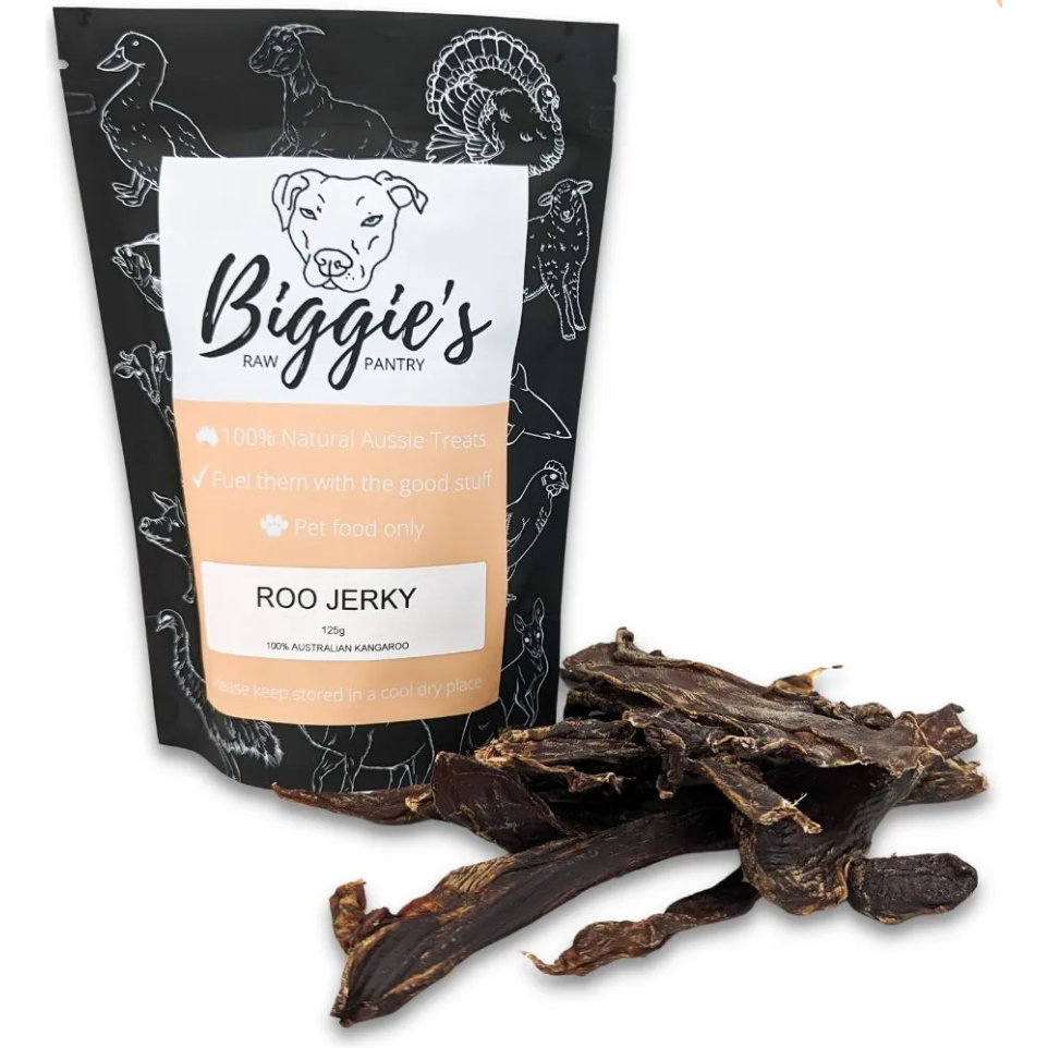 BIGGIE'S RAW PANTRY ROO JERKY 125G